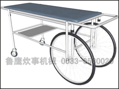 钢制喷塑大小轮担架车