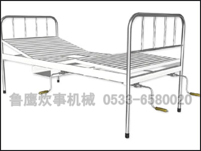 钢管床头带便器双摇床